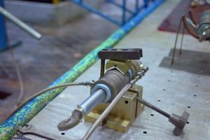 Hydraulic actuator testing.