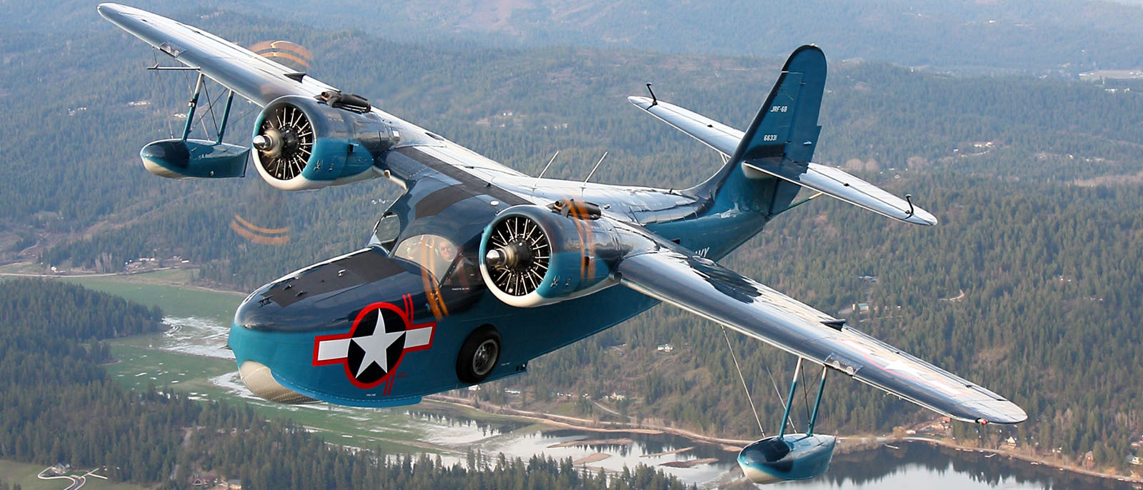 Pemberton & Sons Aviation - "A family who loves restoring and operating old airplanes." Pictured is their fully restored Grumman JFR-6 "Goose" Maintenance began March 2012 and first flight April 17th 2017